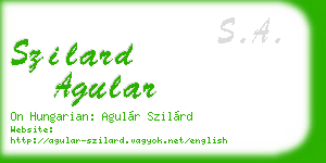 szilard agular business card