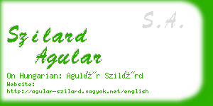 szilard agular business card